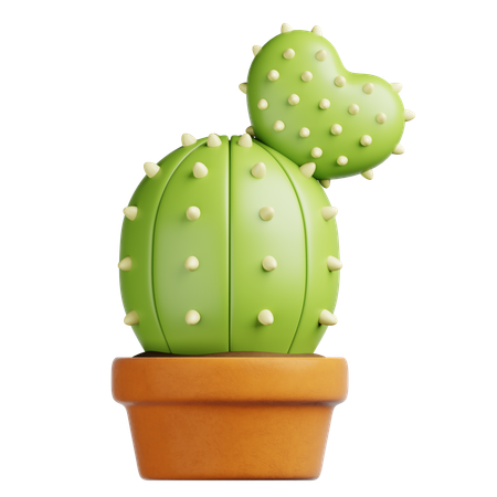 Cactus Pot  3D Icon