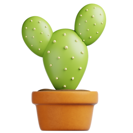 Cactus Pot  3D Icon
