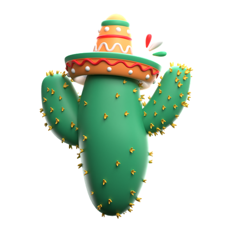 Cactus Pot  3D Icon