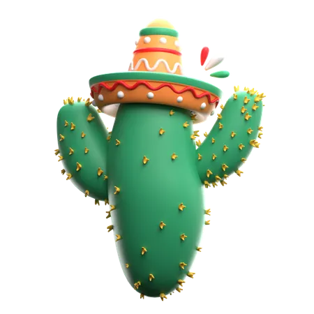 Cactus Pot  3D Icon