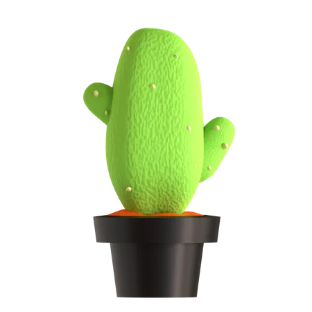 Cactus Pot  3D Icon