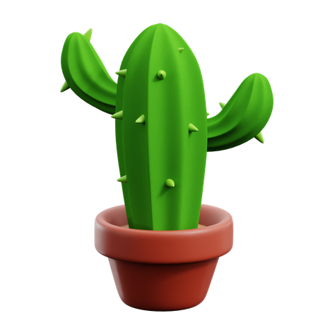 Cactus Pot  3D Icon