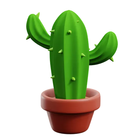 Cactus Pot  3D Icon