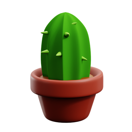 Cactus Pot  3D Icon