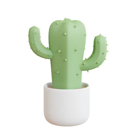 Cactus Pot  3D Icon