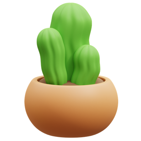 Cactus Pot  3D Icon