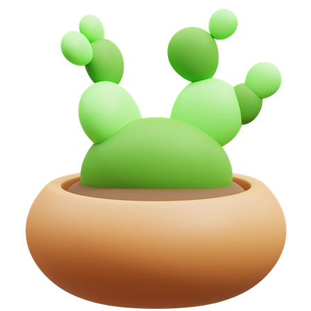 Cactus Pot  3D Icon