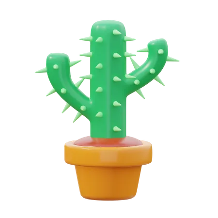 Cactus Pot  3D Icon