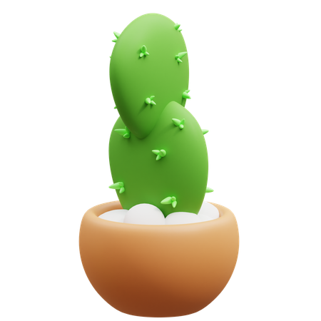 Cactus Pot  3D Icon