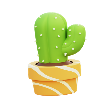 Cactus Pot  3D Icon