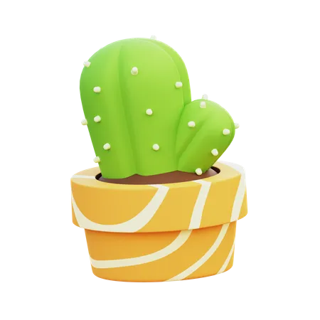 Cactus Pot  3D Icon