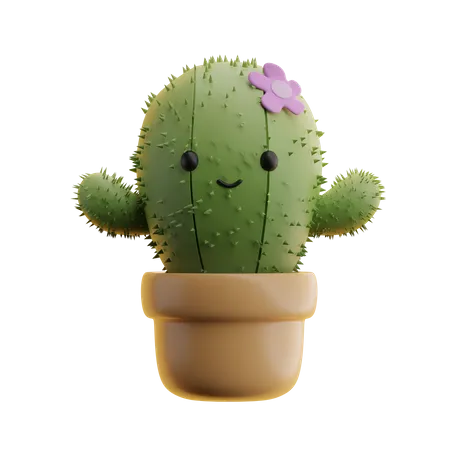 Cactus Pot  3D Icon