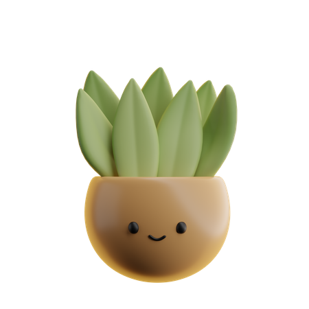 Cactus Pot  3D Icon