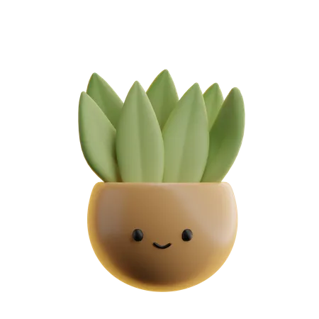 Cactus Pot  3D Icon