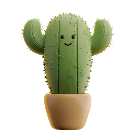 Cactus Pot  3D Icon