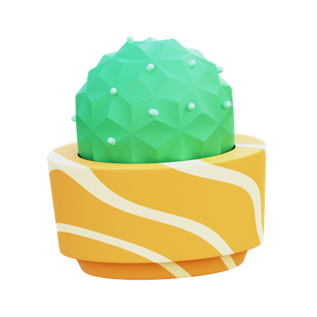 Cactus Pot  3D Icon