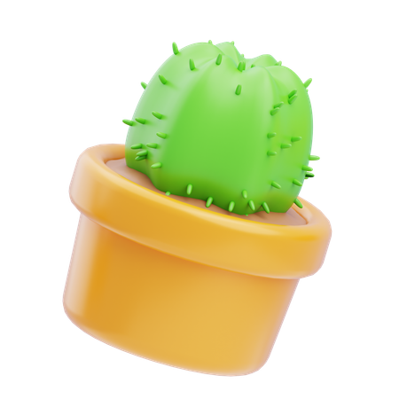 Cactus Pot  3D Icon