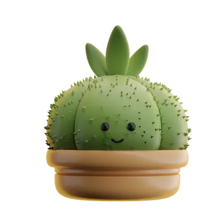 Cactus Pot  3D Icon