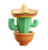 Cactus With Hat
