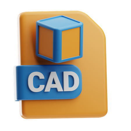 CAD-Dateiformat  3D Icon