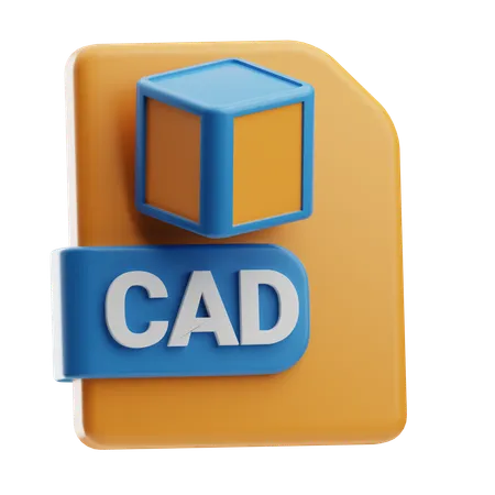 CAD-Dateiformat  3D Icon