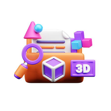 Desenho cad  3D Icon