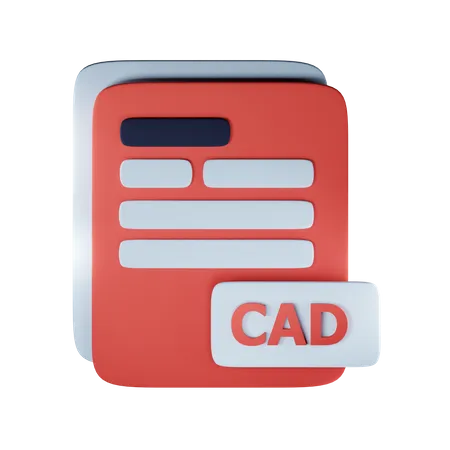 Cad file extension  3D Icon