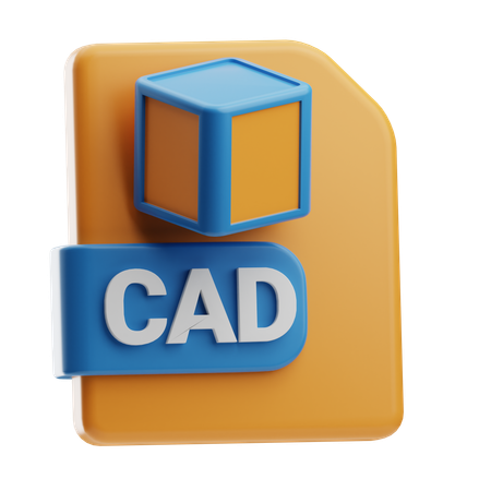 Cad File Format  3D Icon