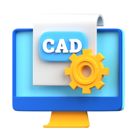 Cad software  3D Icon
