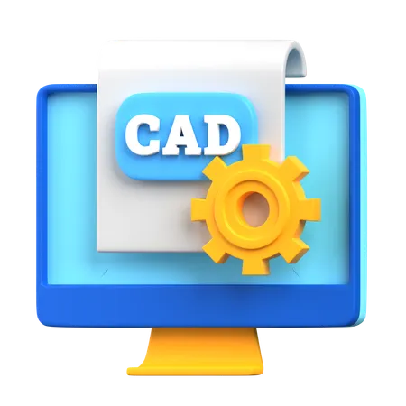 Cad software  3D Icon