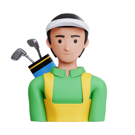 Caddie masculino  3D Icon