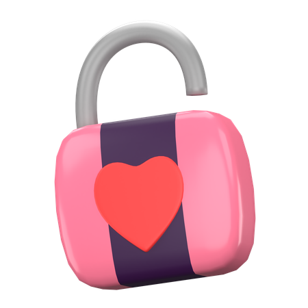 Cadeado aberto  3D Icon