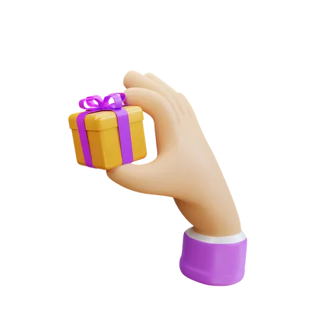 Cadeau de prise de main  3D Icon