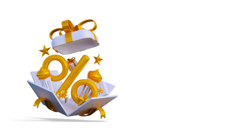 Cadeau à prix réduit pour le Ramadan  3D Icon