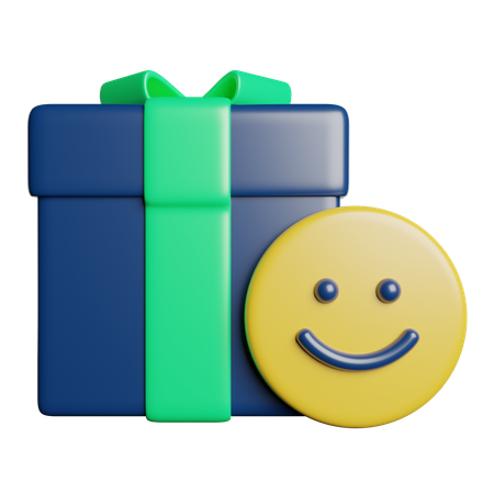 Cadeau bonheur  3D Icon