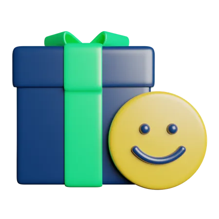 Cadeau bonheur  3D Icon