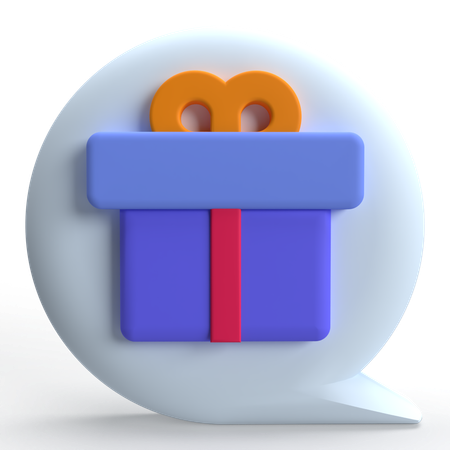 Chat cadeau  3D Icon