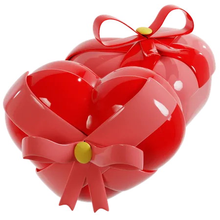 Cadeau coeur Saint Valentin  3D Icon