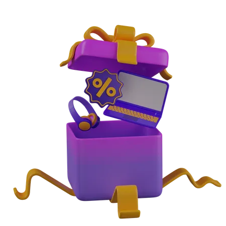 Cadeau du cyber lundi  3D Icon