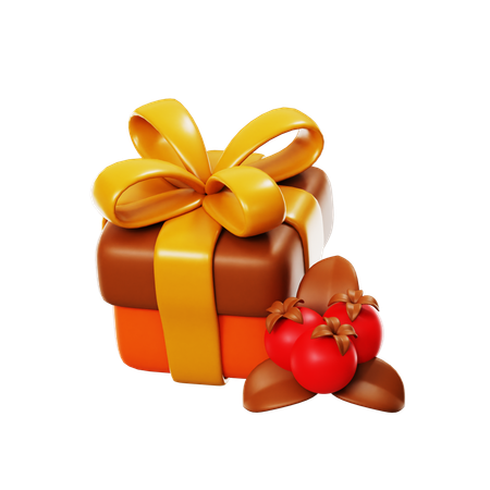 Cadeau de Thanksgiving  3D Icon