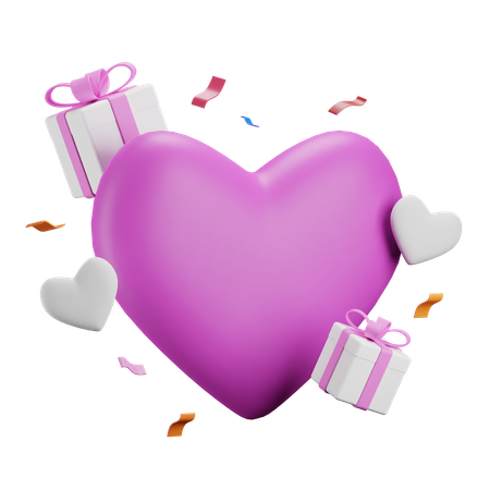 Cadeau d'amour  3D Icon