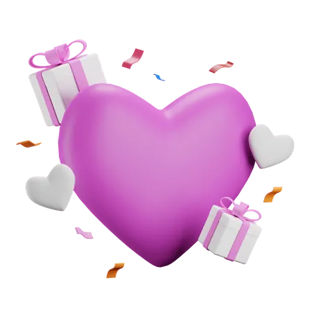 Cadeau d'amour  3D Icon