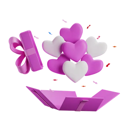 Cadeau d'amour  3D Icon