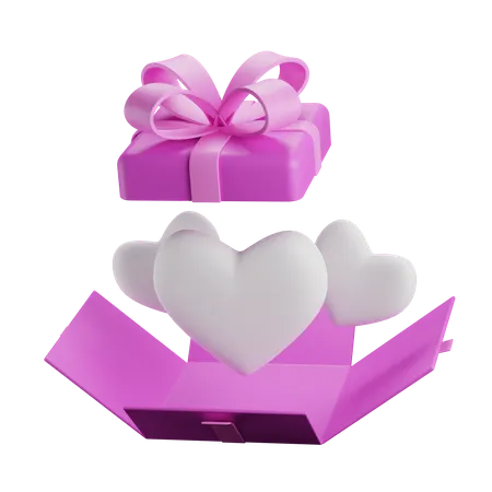 Cadeau d'amour  3D Icon