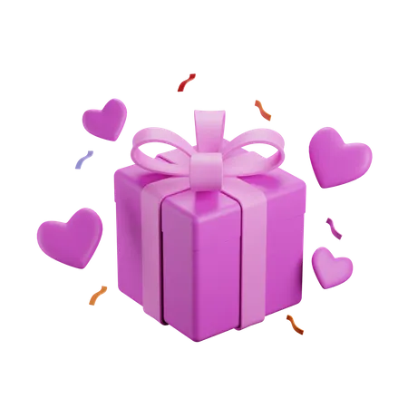 Cadeau d'amour  3D Icon