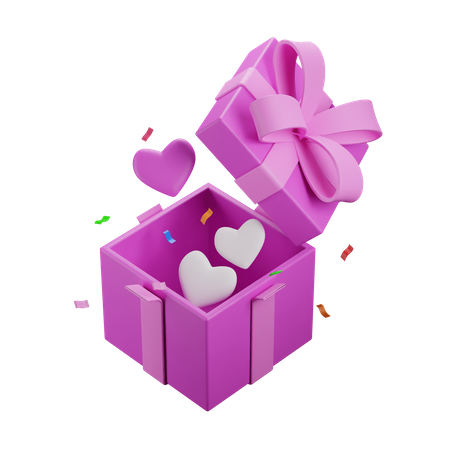 Cadeau d'amour  3D Icon