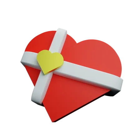 Cadeau d'amour  3D Sticker