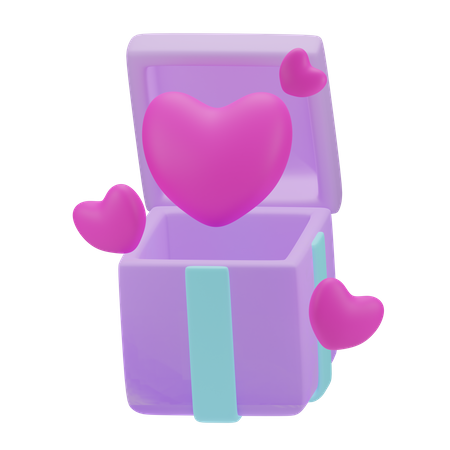 Cadeau d'amour  3D Icon