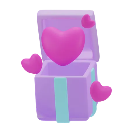 Cadeau d'amour  3D Icon