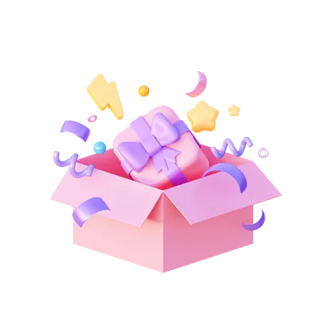 Cadeau d'anniversaire  3D Icon